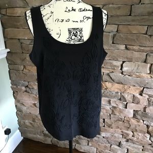 Black cotton tank, Jones new york, xxl